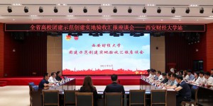 全省首批高校团建示范创建工作组到西安财经大学开展实地验收工作