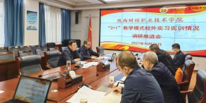 陕西财经职业技术学院召开“2+1”教学模式校外实习实训情况调研推进会