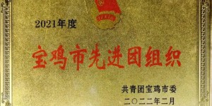 陕西机电职业技术学院团委获“宝鸡市先进团组织”荣誉称号