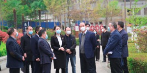 省教育厅厅长刘建林一行到安康学院检查指导疫情防控工作