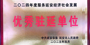中国人寿保险股份有限公司延安分公司获得  “2024年度服务延安经济社会发展优秀驻延单位”荣誉称号