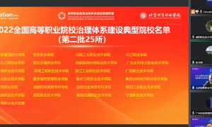 咸阳职院入选2022年全国高等职业院校治理体系建设典型院校